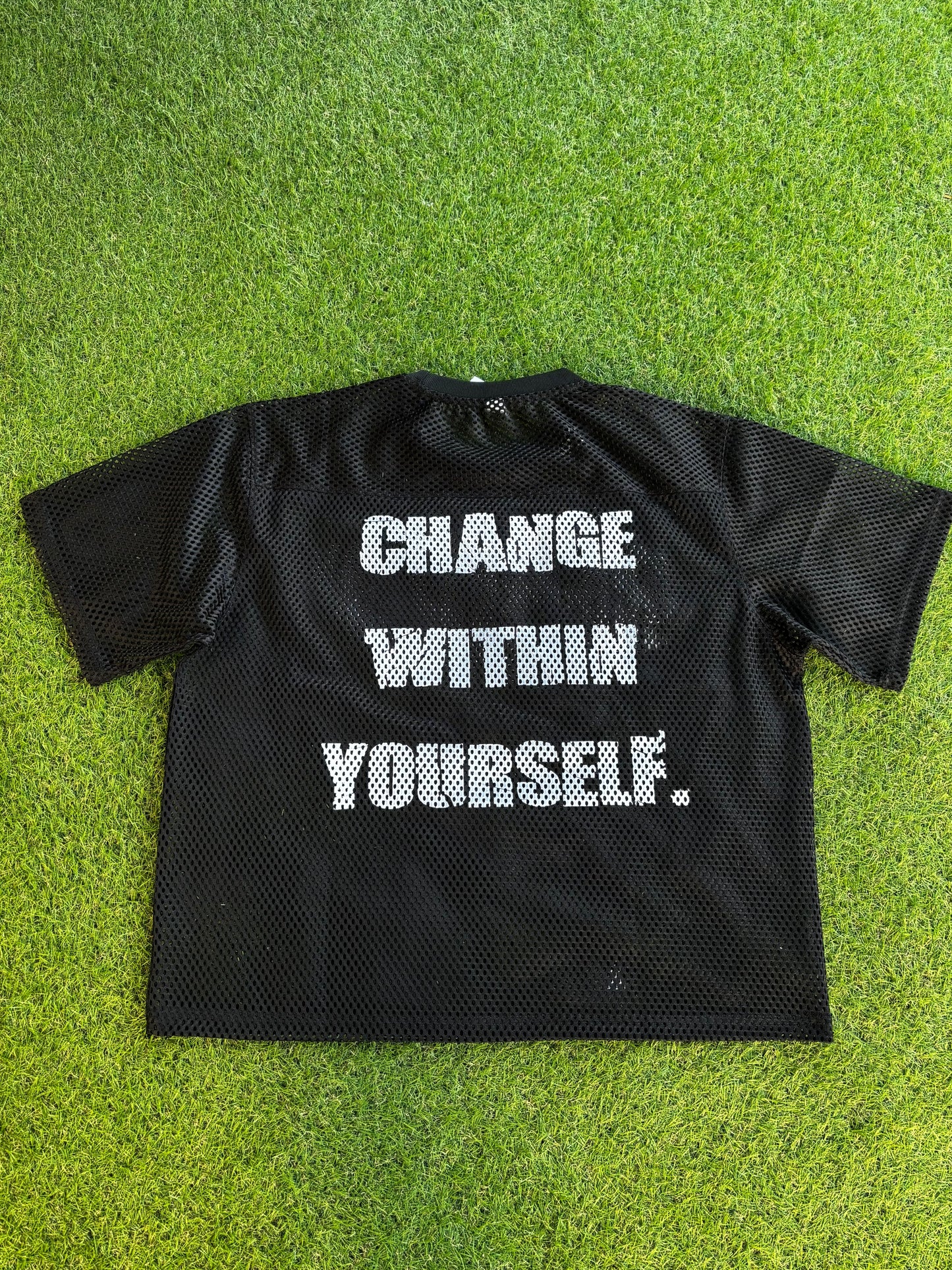 CHANGE WITHIN YOURSELF. MESH JERSEY (Black)