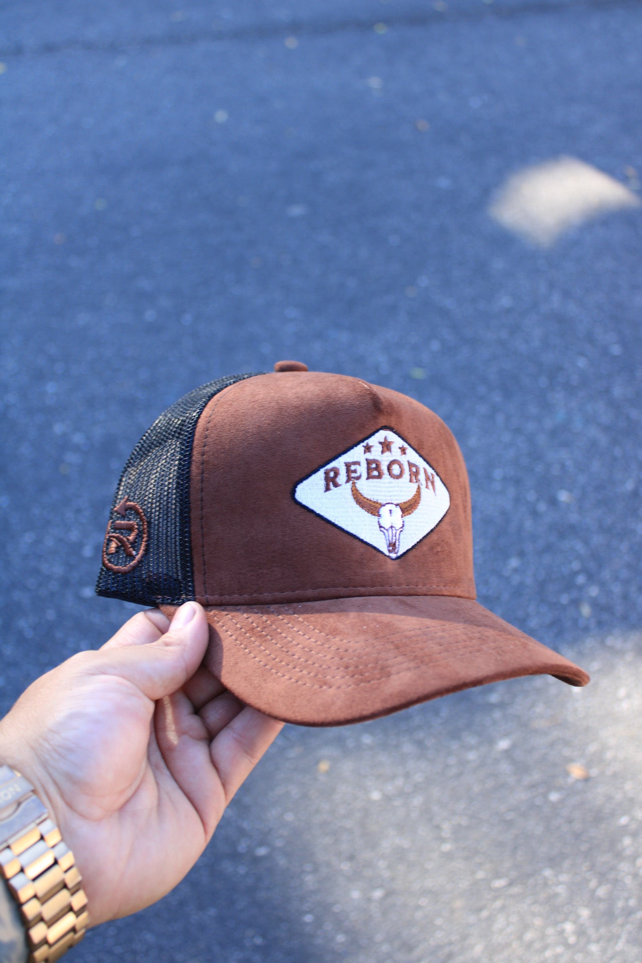 Reborn Bull 🐂 Hat(Brown Suede)