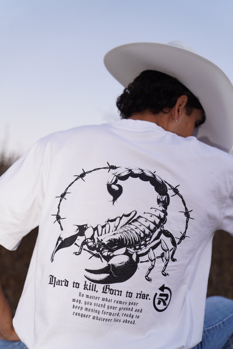 Hard To Kill, Born To Rise.(White)