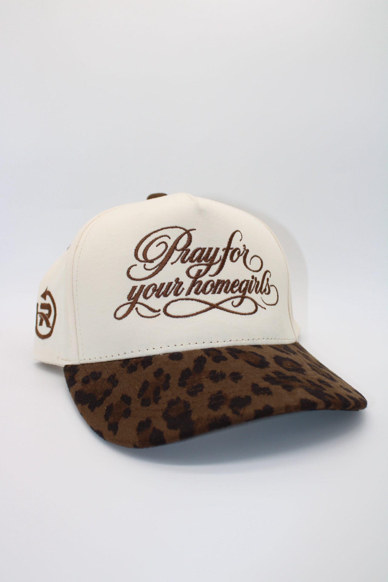 PRAY FOR YOUR HOMEGIRLS (leopard brim)