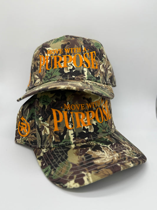 MOVE WITH A PURPOSE (Orange/Camo) SnapBack hat
