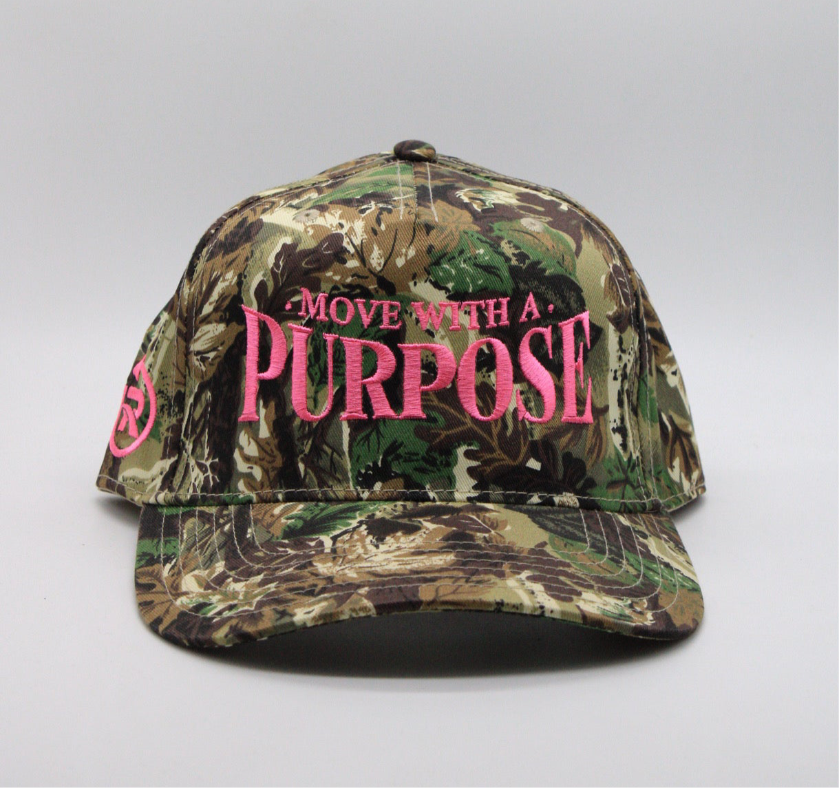 MOVE WITH A PURPOSE (Camo/Pink) SnapBack Hat
