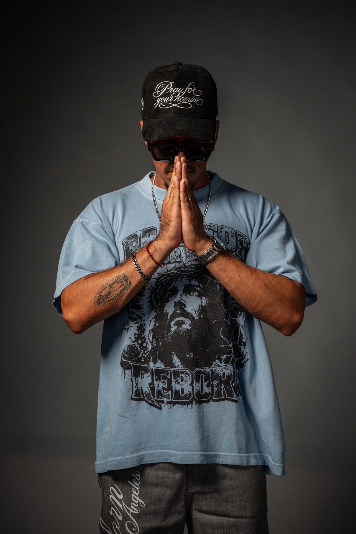 PRAY FOR YOUR HOMIES (light blue)