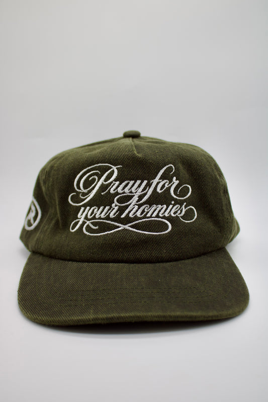 Pray For Your Homies — Olive Washed Unstructured