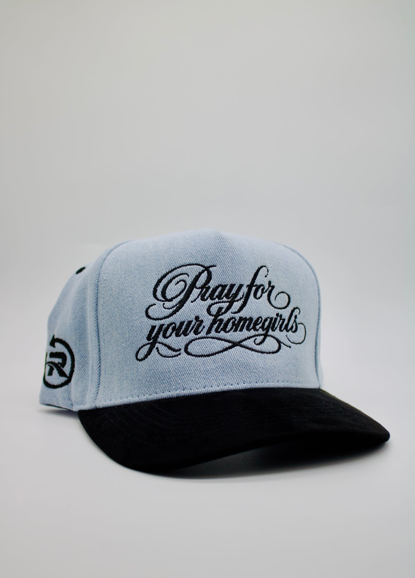 Pray For Your Homegirls-Denim/Black Sude brim.