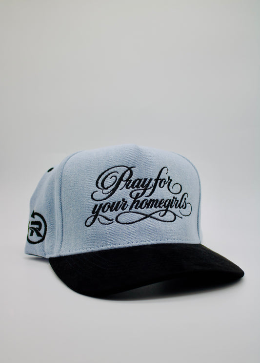Pray For Your Homegirls-Denim/Black Sude brim.